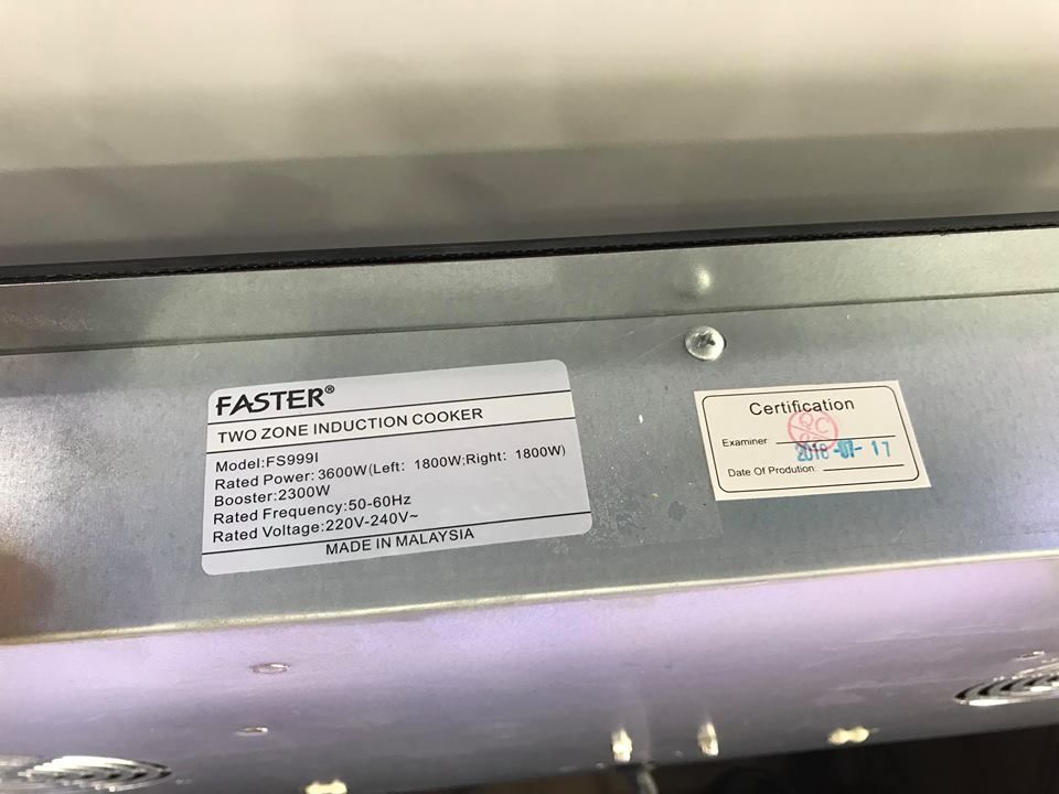 Thông số kỹ thuật của bếp từ FS-999IN