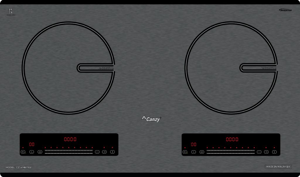 Bếp từ Canzy MIX1102 sở hữu mặt kính nhám chống trầy xước hiệu quả