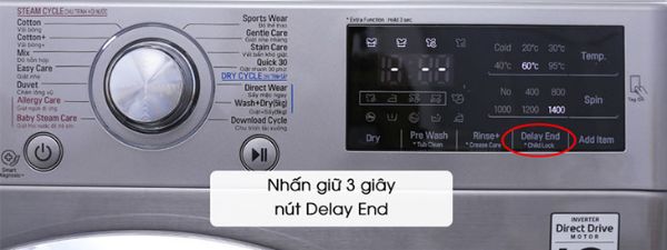 Màn hình hiển thị và tính năng an toàn của máy giặt